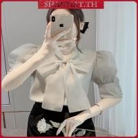 ราคา เสื้อเชิ้ตแขนสั้น ผ้าชีฟอง คอพัฟ ประดับโบว์ แฟชั่นฤดูร้อน สําหรับผู้หญิง 2023 202220231219 (26292732527)