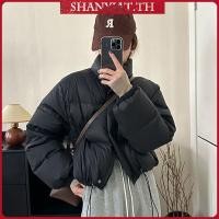 ราคา JMWOMEN เสื้อโค้ทสั้น ผ้าฝ้าย แบบหนา ทรงหลวม ขนาดใหญ่ สไตล์เกาหลี และฮ่องกง (44421558961)