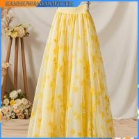 ราคา สีเหลืองชีฟองอารมณ์ดอกไม้นางฟ้ากระโปรงยาวหญิงเอวสูง ผอมลง ดูการออกแบบกระโปรง 黄色雪纺气质碎花仙女长裙女高腰显瘦设计感半身裙女 (49001090536)