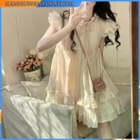 ราคา ชุดผู้หญิง ชุดเดรสแขนสั้นสวยหวานสไตล์เกาหลีสำหรับผู้หญิงชุดเจ้าหญิงใส่แล้วดูผอมในฤดูร้อน905 (44223616173)