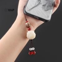 ราคา V P Vintage Handmade แกะสลัก Bodhi Lotus พวงกุญแจดอกไม้สําหรับผู้หญิงผู้ชายเครื่องประดับไม้แขวน Charms Simple ลูกปัดพวงกุญแจ (53701140146)