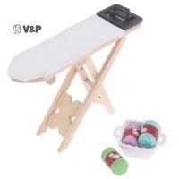 ราคา V P 1 12 Dollhouse Miniature เฟอร์นิเจอร์ที่รองรีดฉากชุดบ้านตุ๊กตาตกแต่งบ้าน (27693524471)