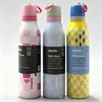 ราคา Breeze Cup 3 Styles Oval Free Sip Twist 24oz 710ml Insulated Stainless Steel Water Bottle with Straw Double Drink Straw Insulated Outdoor Sports Cup Portable Kettle Direct Drinking (55750649159)