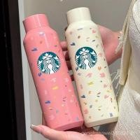 ราคา แก้วเบรสต์ แก้วสตาร์บัคส์ สไตล์อ่อนโยน ดีไซน์เกล็ดหิมะสีสันสดใส ขวดปากเล็ก แก้วเย็นสแตนเลส 500 มล แก้ว starbucks แก้ว (44104871718)
