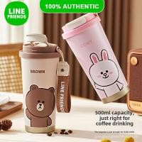 ราคา แก้วเก็บความร้อน Line Friends ของแท้ 100 แก้วน้ำสแตนเลส 316 ความจุขนาดใหญ่ แก้วน้ำมีหลอดดูด แก้วน้ำกันลื่น ของขวัญวันเกิด ทนต่อการกัดกร่อน ทนอุณหภูมิสูง LFB287 (29385355928)