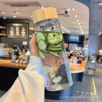 ราคา Glass water bottle 700 ml With timer filter 304 stainless steel glass pitcher creative smooth high end drinking cup TJLY (44463583026)