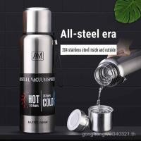 ราคา 750ml 1000ml 1500ml Thermos Flask 24h Premium Water Bottle With Cup Lid All Made of 304 Stainless Steel (29934526460)