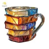 ราคา Breeze Cup Coffee Cup 11 Oz Safe Painted Book Glass Novelty Large Capacity Glass Cup Reader Writer MEFV (29841071687)