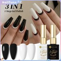 ราคา มีสินค้าพร้อมส่ง Ursugar Black And White Nail Gel No Top Coat Base Coat 3 in 1 One step Phototherapy Glue Nail Art Manicure For Nail Shop 15ml NAILFUNN (55150884780)