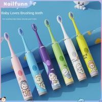 ราคา แปรงสีฟันไฟฟ้า ใช้งานง่าย แปรงสีฟันลายการ์ตูน อุปกรณ์ดูแลช่องปากแบบขนแปรงนุ่มละเอียด แปรงสีฟันโซนิค ไม่ทำร้ายเหงือก แปรงสีฟันขนนุ่ม NAILFUNN (54150203813)