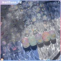 ราคา มีสินค้าในสต๊อก สติกเกอร์ติดเล็บ Tomoni Nail Art Dreamy Ocean Style สติ๊กเกอร์ติดเล็บลาย Fantasy Ocean 3d Shell Light Jelly Decal อุปกรณ์ตกแต่งเล็บสำหรับร้านทำเล็บ NAILFUNN (41253350308)