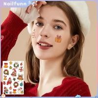 ราคา สติ๊กเกอร์รอยสักมีในสต็อก ความปลอดภัยและการปกป้องสิ่งแวดล้อม สติกเกอร์ตกแต่งวันหยุดในบ้าน ติดและลอกออกได้ง่าย สติกเกอร์รอยสักคริสต์มาส การ์ตูนน่ารัก NAILFUNN (40425777198)