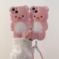 ราคา การ์ตูนน่ารัก3งสีชมพูทับทิมกับสร้อยข้อมือกันกระแทกกรณีโทรศัพท์สําหรับ ไอโฟน 16 มือโปร สูงสุด 15 14 13 12 11 16บวกปลอกกล้องเลนส์ป้องกันป้องกันการหล่นซิลิโคนนุ่มปกหลัง ไอโฟน (43116206099)