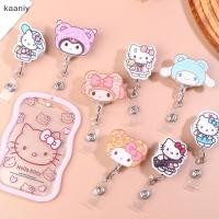 ราคา KAN Sanrio HelloKitty Pochacco Badge Kawaii Melody Reel Retractable ID ชื่อคลิปการ์ดสําหรับพยาบาล Badge Working Permit Pass คลิปการ์ด FXH (53201016498)