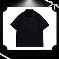 ราคา เสื้อยืดแขนสั้น Mourning Top สีดำและสีขาว สำหรับทั้งผู้ชายและผู้หญิง ใส่สบายด้วยปกหลวม (49250498453)