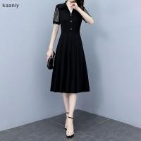 ราคา ชุดลำลองแขนสั้นสีดำ ลายลูกไม้ เย็บแบบฟิต body สไตล์แฟชั่น (48900503133)