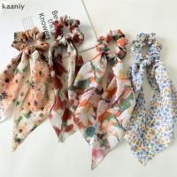 ราคา KAN ริบบิ้นผมทรง scrunchie สไตล์เรียบหรู พิมพ์โบว์และสายริบบิ้นยาว สำหรับทำผมหางม้า ยืดหยุ่นและสวมใส่ง่าย (46300494291)