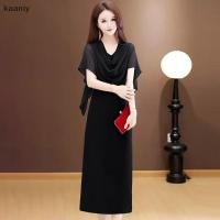 ราคา KAN ชุดลำลองสไตล์ลูกไม้ ส่วนตัวพอดีตัว สีดำ แขนสั้น (42225962742)