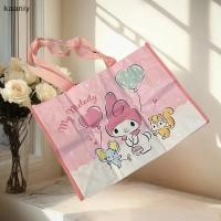 ราคา KAN Sanrio Folding Hello Kitty Storage Shopping Bag Kuromi Melody Cinnamoroll Cartoon Organizer Folding Large Capacity Bag Japan FXH (57450898912)