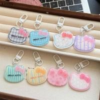ราคา พวงกุญแจคล้องกระเป๋าลายแมวเฮลโลว์คิตตี้ พร้อมชาร์ม สำหรับสาวกิตตี้ (40776146456)