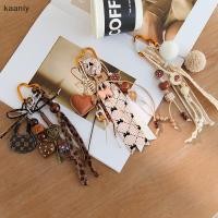ราคา KAN อินเทรนด์วินเทจเชือกถักพวงกุญแจหนัง PU พวงกุญแจหัวใจกุญแจรถแฟชั่นกระเป๋าถือจี้กระเป๋า Charms สําหรับของขวัญผู้หญิง FXH (44226215374)