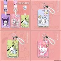 ราคา Kuromi ID Badge ผู้ถือบัตร Lanyard Sanrio เด็กบัตรเครดิตกรณีสายคล้องคอประตูผู้ถือบัตร Credentials ของขวัญ (26104424120)