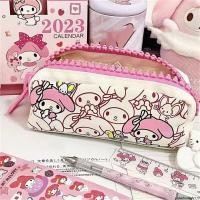 ราคา Sanrio Pochacco Melody พิมพ์กล่องดินสอซิปขนาดใหญ่สําหรับ e Students Cartoon กระเป๋าเก็บเครื่องเขียนน่ารัก (27487888110)