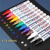 ราคา ปากกาสีเมทัลลิคกันน้ําแห้งเร็ว DIY สีซ่อมปากกาทําเครื่องหมาย สําหรับไม้โลหะแก้ว ฯลฯ (42756498708)