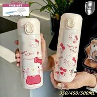 ราคา 304 กระติกน้ําสแตนเลส Sanrio Hello Kitty กระติกน้ําร้อนแบบพกพานักเรียนความจุขนาดใหญ่ Tumbler เด็กของขวัญ (43006503991)