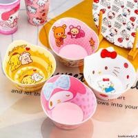 ราคา ชามเด็กการ์ตูน Sanrio Hello Kitty Tableware อะนิเมะ Melody Snoopy เด็กการ์ตูนชามเลียนแบบ Porcelain Tableware (41525501842)