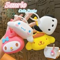ราคา Sanrio กระเป๋าสตางค์น่ารัก Cinnamoroll Kuromi กระเป๋าใส่เหรียญ My Melody ของเล่นเด็กซิลิโคนกระเป๋า Kawaii Pochacco Pompom Purin กระเป๋าสตางค์ของเล่น (27872425706)