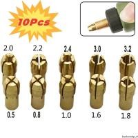 ราคา 10 ชิ้น เซ็ตไฟฟ้าบดอุปกรณ์เสริม Mini เจาะทองเหลือง Collet Chuck สําหรับ Dremel โรตารี่เครื่องมือรวมทั้งแกะสลักปากกาทองแดง Core (42955670513)