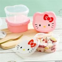 ราคา 1 2PCS 400ML Bento ในครัวเรือนขนมขบเคี้ยวอาหารขนมหวานกล่องน่ารัก Sanrio HelloKitty การ์ตูนเดสก์ท็อป Arrange กล่องเก็บ (56600524169)