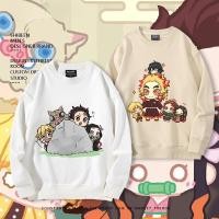 ราคา Demon Slayer Mugen Train Crewneck เสื้อแขนยาวอนิเมะ Kimetsu no Yaiba Cozy Fleece Unisex Sweatshirt (49150882907)