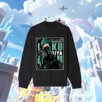 ราคา My Hero Academia Crewneck Sweatshirt เสื้อสเวตเตอร์ลายอนิเมะฮีโร่อคาเดเมีย (44850125992)