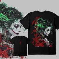 ราคา Joker Harley Quinn Geisha Print Shirts Unisex Cotton T shirts (42861852970)