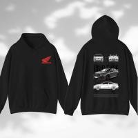 ราคา Honda Civic Type R Hoodie JDM Streetwear Racing Graphic Sweatshirt ฮู้ดดี้ฮอนด้า ซีวิค ไทป์อาร์ สายซิ่ง (28292884960)