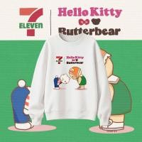 ราคา 7 ELEVEN x Hello Kitty x ButterBear Crewneck Sweatshirt Cute Collab Edition เสื้อแขนยาวคอลแลบสุดน่ารัก (48551242516)