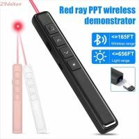 ราคา DALTON PPT Laser Flip Pen Hyperlink อินฟราเรดรีโมทไร้สาย Presentation Clicker การชาร์จ USB 2 4GHz พร้อมถุงเก็บ Presenter รีโมทคอนโทรล PPT Slide Advancer (43972860834)