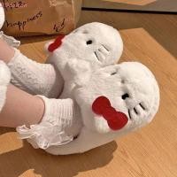 ราคา ดาลตัน รองเท้าแตะตุ๊กตาคิตตี้ นักเรียนอบอุ่นขนฤดูหนาวปุยรองเท้าแตะ น่ารัก ป้องกันการลื่นห้องนอนหอพักบ้านรองเท้าแตะรองเท้าหญิง (57950025108)