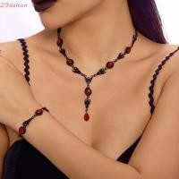 ราคา ดาลตัน แมงมุมจี้สร้อยคอ พลอยเทียม สไตล์พังก์ฮาโลวีนน้ําหยดต่างหู กระดูกไหปลาร้าเค้นคอเครื่องประดับวินเทจสีดําสีแดงโกธิคสร้อยข้อมือเทศกาลเครื (57050773187)