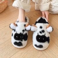 ราคา ดาลตัน รองเท้าแตะวัวด่าง รองเท้าแตะขนแกะที่อบอุ่นหนาผู้หญิง กํามะหยี่สบายลื่นรองเท้าแตะตุ๊กตานุ่มปุยในร่ม (56400020911)