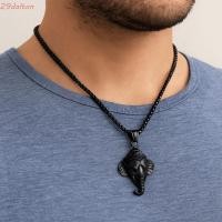 ราคา DALTON Punk Elephant สร้อยคอ หัวช้าง Gothic จี้ แบบพกพา Choker สแตนเลส Rock Hip Hop Collarbone สร้อยคอเครื่องประดับ (46050914621)