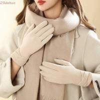 ราคา DALTON ผู้หญิงถุงมือหนังนิ่ม หนา Plush ถุงมือหน้าจอสัมผัส Vintage Windproof Full Finger Keep Warm ฤดูหนาว Mittens กลางแจ้ง (48901041822)