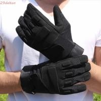ราคา ถุงมือปีนเขา ดาลตัน ถุงมือมอเตอร์ไซค์โพลีเอสเตอร์กันลื่นคุณภาพสูงป้องกันการตัดทนต่อการสึกหรอสีดําถุงมือเต็มนิ้วขับรถ (45300652543)