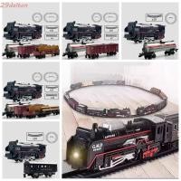 ราคา DALTON รถไฟ Freight Train ของเล่น จําลองรางรถไฟคริสต์มาสไฟฟ้า ชุดรวมพร้อมเสียง Light Locomotive Playset ติดตามรถชายหญิง (47750050441)
