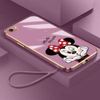 ราคา เคสโทรศัพท์มือถือ TPU นิ่ม เคลือบเงา ขอบสี่เหลี่ยม ลายมินนี่เมาส์น่ารัก สําหรับ Vivo V5 Lite V5S V5 Plus Y65 Y66 Y67 1611 1601 1713 1612 1610 1719 1609 (15498935311)