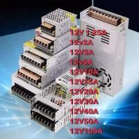 ราคา หม้อแปลง Adapter LED Power Supply 12V 2A 50A สวิตช์ไฟ 12V สวิทชิ่ง หม้อแปลงไฟฟ้า 5A 10A 30A สวิชชิ่ง 12v (26330867425)