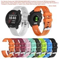 ราคา สายนาฬิกาซิลิโคน สำหรับGarmin Forerunner 245 245 M 645 ลําโพงเล่นเพลง Venu Samsung Galaxy Active 2 Active Galaxy 42 มม (2365254454)