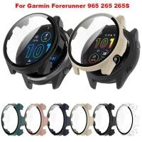 ราคา ฝาครอบนาฬิกา สําหรับ Garmin Forerunner 965 265 265S เคส PC แบบแข็ง กระจกนิรภัย ป้องกันเต็มรูปแบบ กรอบกันชน (23739934868)